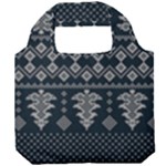 Winter Wonderland Pattern Foldable Grocery Recycle Bag