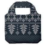 Winter Wonderland Pattern Premium Foldable Grocery Recycle Bag