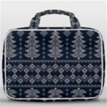 Winter Wonderland Pattern Travel Toiletry Bag With Hanging Hook