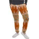 Winter Wonderland Seamless Pattern: Christmas Trees & Snowflakes on Dark Background Men s Jogger Sweatpants