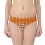 Winter Wonderland Seamless Pattern: Christmas Trees & Snowflakes on Dark Background Hipster Bikini Bottoms