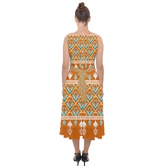 Midi Tie-Back Chiffon Dress 