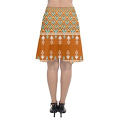 Chiffon Wrap Front Skirt 