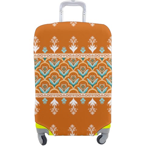 Winter Wonderland Seamless Pattern: Christmas Trees & Snowflakes on Dark Background Luggage Cover (Large) from ArtsNow.com