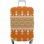 Winter Wonderland Seamless Pattern: Christmas Trees & Snowflakes on Dark Background Luggage Cover (Large)