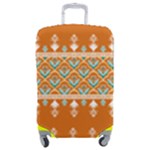 Winter Wonderland Seamless Pattern: Christmas Trees & Snowflakes on Dark Background Luggage Cover (Medium)