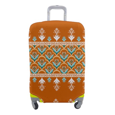 Winter Wonderland Seamless Pattern: Christmas Trees & Snowflakes on Dark Background Luggage Cover (Small) from ArtsNow.com