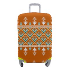 Winter Wonderland Seamless Pattern: Christmas Trees & Snowflakes on Dark Background Luggage Cover (Small) from ArtsNow.com