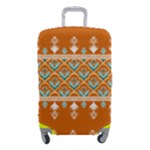 Winter Wonderland Seamless Pattern: Christmas Trees & Snowflakes on Dark Background Luggage Cover (Small)