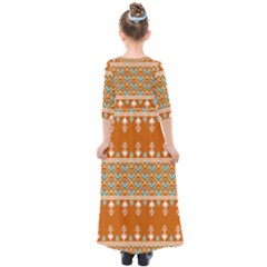 Kids  Quarter Sleeve Maxi Dress 