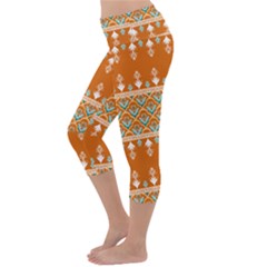 Lightweight Velour Capri Yoga Leggings 