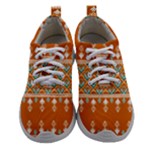 Winter Wonderland Seamless Pattern: Christmas Trees & Snowflakes on Dark Background Women Athletic Shoes