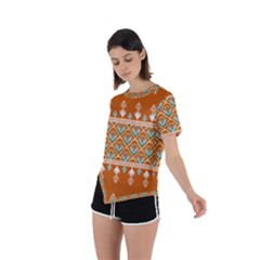 Asymmetrical Short Sleeve Sports T-Shirt 