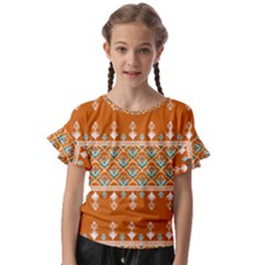 Kids  Cut Out Flutter Sleeves 