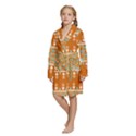 Kids  Long Sleeve Velvet Lounge Robe 