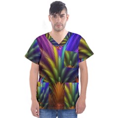 Men s V-Neck Scrub Top 