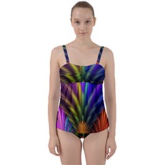 Twist Front Tankini Set 