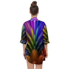 Open Front Chiffon Kimono 