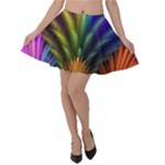 Abstract Colors - , Abstract Colors Velvet Skater Skirt