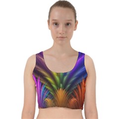 Velvet Racer Back Crop Top 