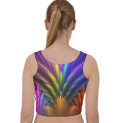 Velvet Racer Back Crop Top 