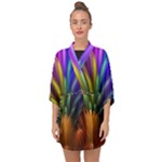 Abstract Colors - , Abstract Colors Half Sleeve Chiffon Kimono