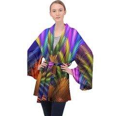 Long Sleeve Velvet Kimono  