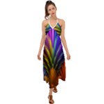 Abstract Colors - , Abstract Colors Halter Tie Back Dress 