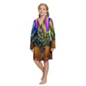 Kids  Long Sleeve Velvet Lounge Robe 