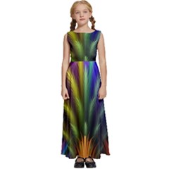 Kids  Satin Sleeveless Maxi Dress 