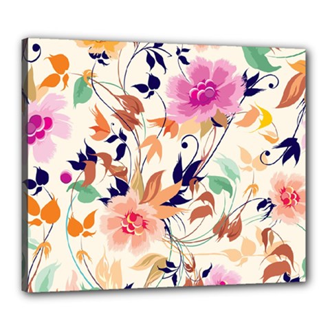 Abstract Floral Background Canvas 24  x 20  (Stretched) from ArtsNow.com