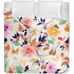 Abstract Floral Background Duvet Cover Double Side (King Size) from ArtsNow.com