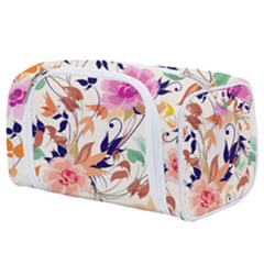 Abstract Floral Background Toiletries Pouch from ArtsNow.com