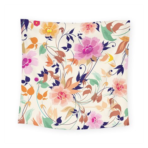 Abstract Floral Background Square Tapestry (Small) from ArtsNow.com