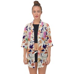 Open Front Chiffon Kimono 