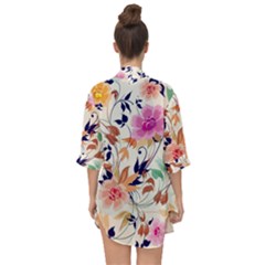 Open Front Chiffon Kimono 