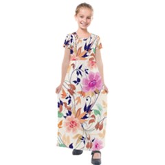 Kids  Short Sleeve Maxi Dress 