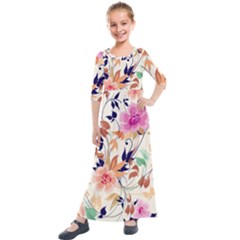 Kids  Quarter Sleeve Maxi Dress 