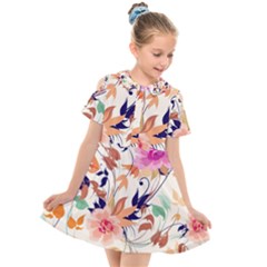 Kids  Short Sleeve Shirt Dress 