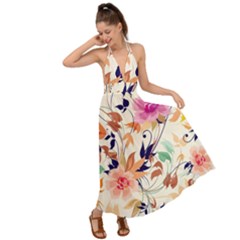 Backless Maxi Beach Dress 