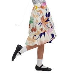 Kids  Ruffle Flared Wrap Midi Skirt 