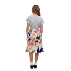 Kids  Ruffle Flared Wrap Midi Skirt 