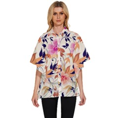 Women s Batwing Button Up Shirt 