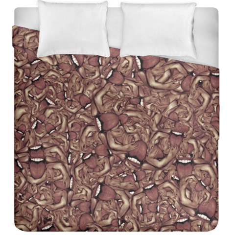 Human Spider Mutant Creatures Motif Random Pattern Duvet Cover Double Side (King Size) from ArtsNow.com