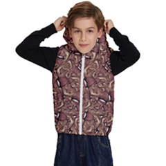 Human Spider Mutant Creatures Motif Random Pattern Kids  Stylish Hooded Puffer Vest from ArtsNow.com