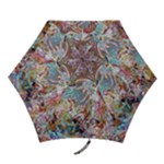 Abstract waves Mini Folding Umbrellas