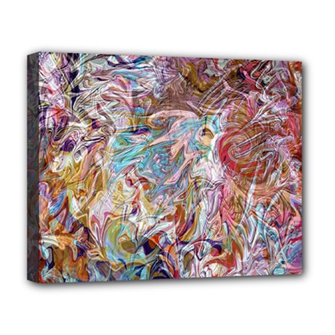 Abstract waves Deluxe Canvas 20  x 16  (Stretched) from ArtsNow.com