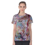 Abstract waves Women s Cotton T-Shirt