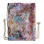 Abstract waves Drawstring Bag (Large)