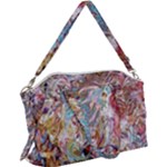 Abstract waves Canvas Crossbody Bag